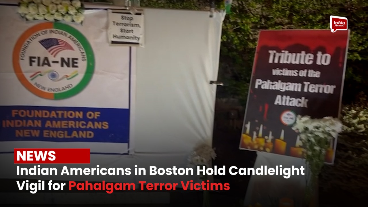 India Unites : Indian Americans in Boston Hold Candlelight Vigil for Pahalgam Terror Victims